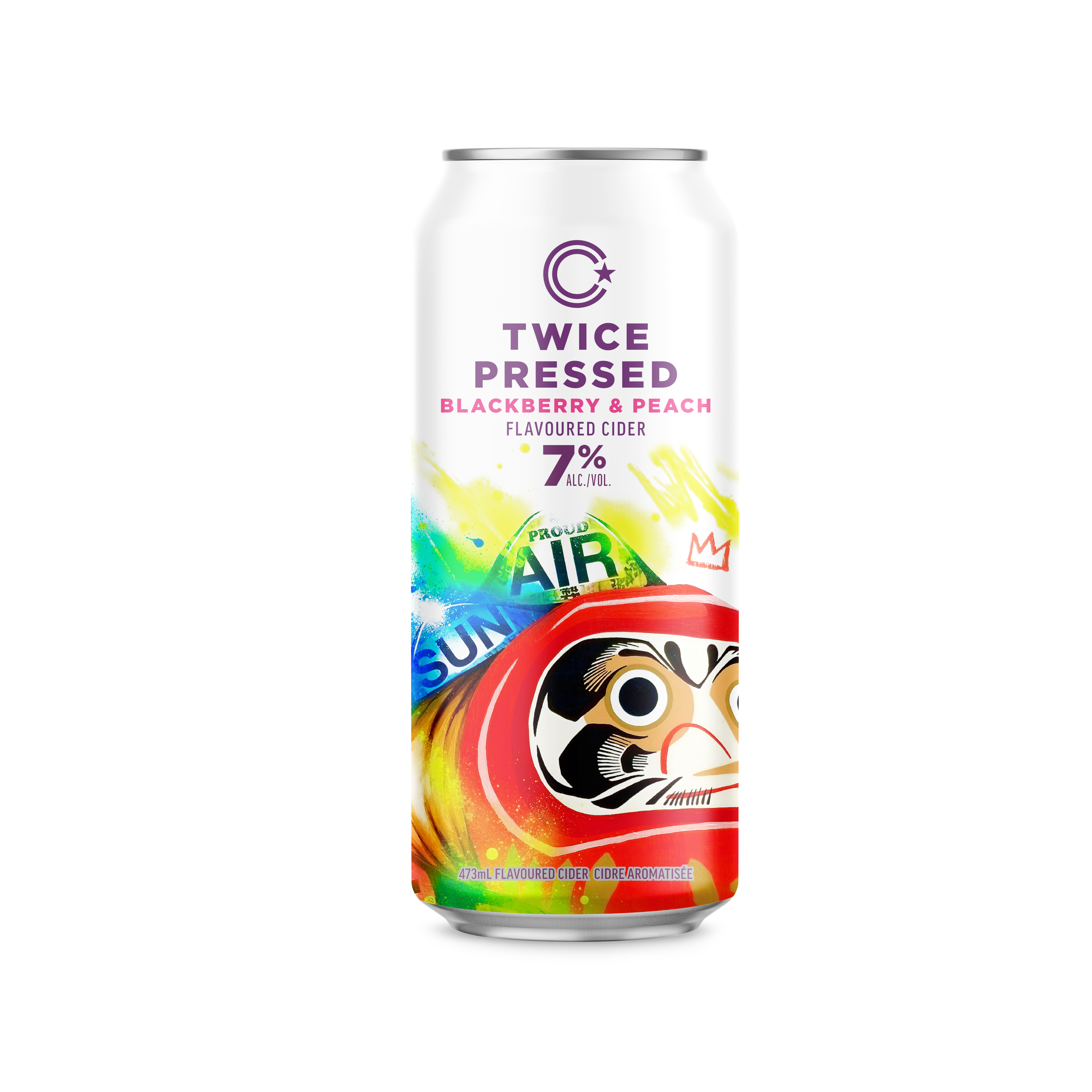 Twice Pressed Blackberry Peach Cider