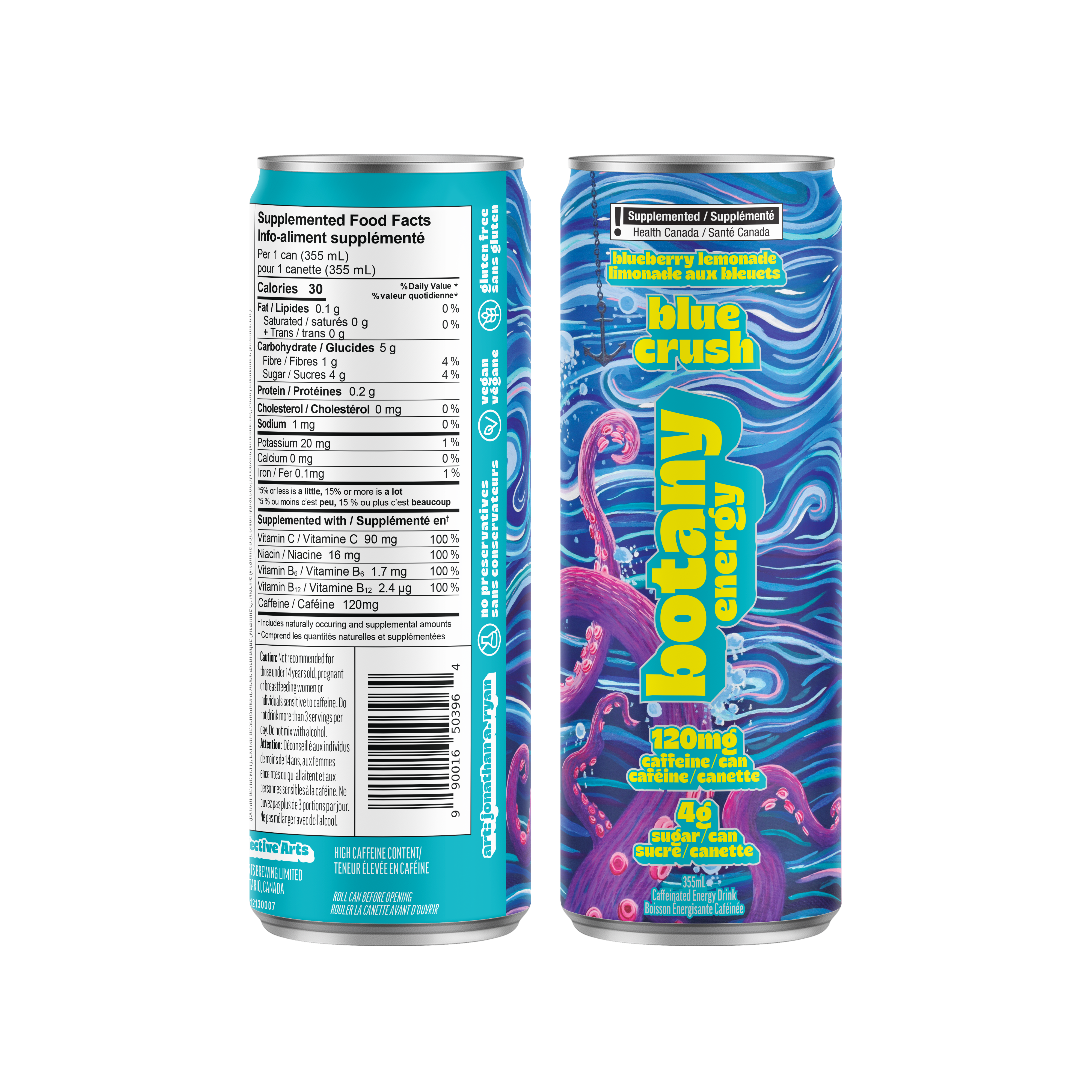 Botany Energy Blue Crush Blueberry Lemonade
