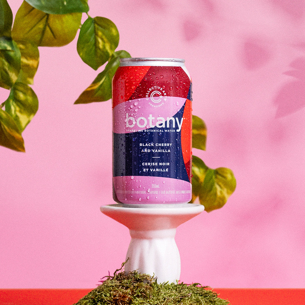 Black Cherry & Vanilla Sparkling Botanical Water