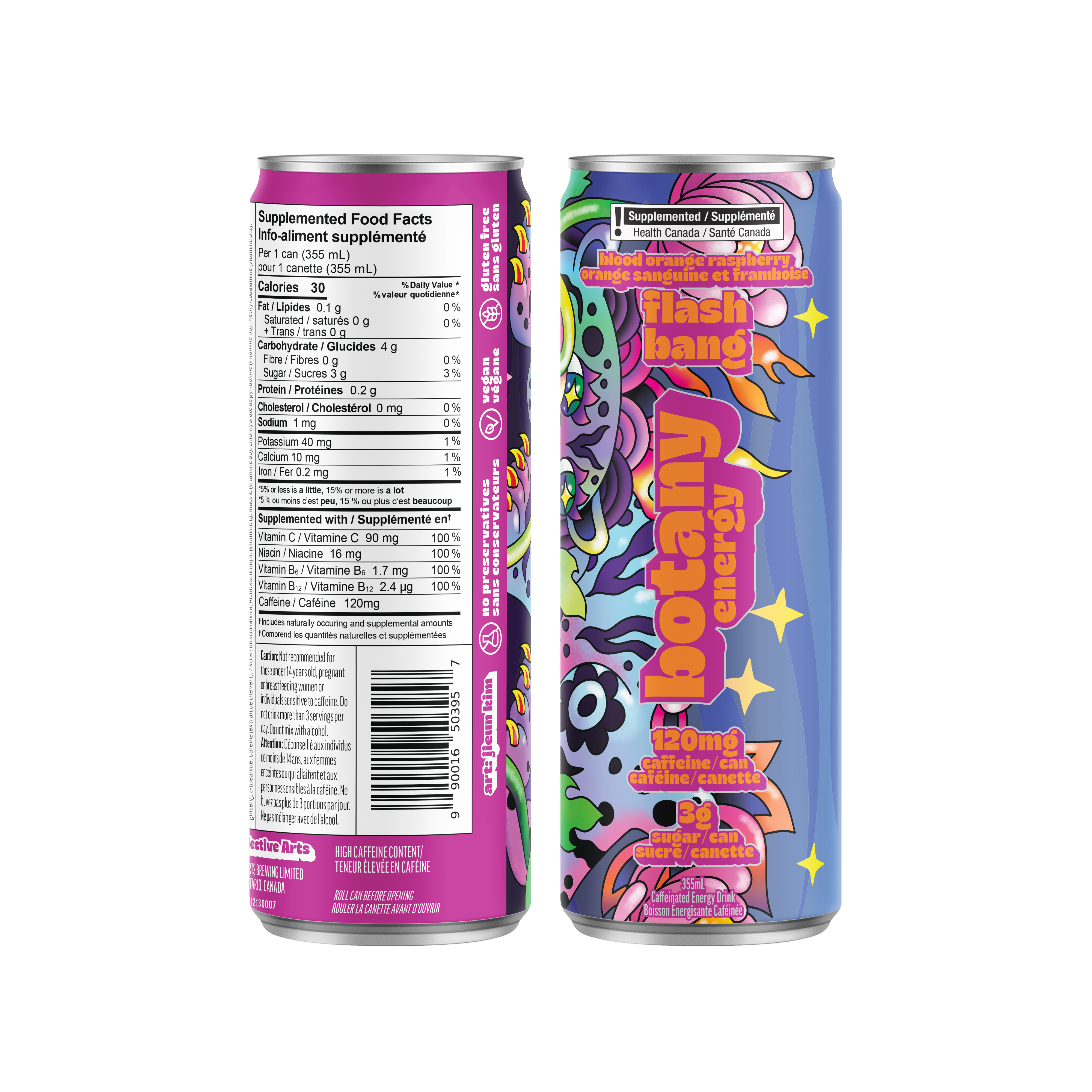 Botany Energy Flash Bang Blood Orange & Raspberry