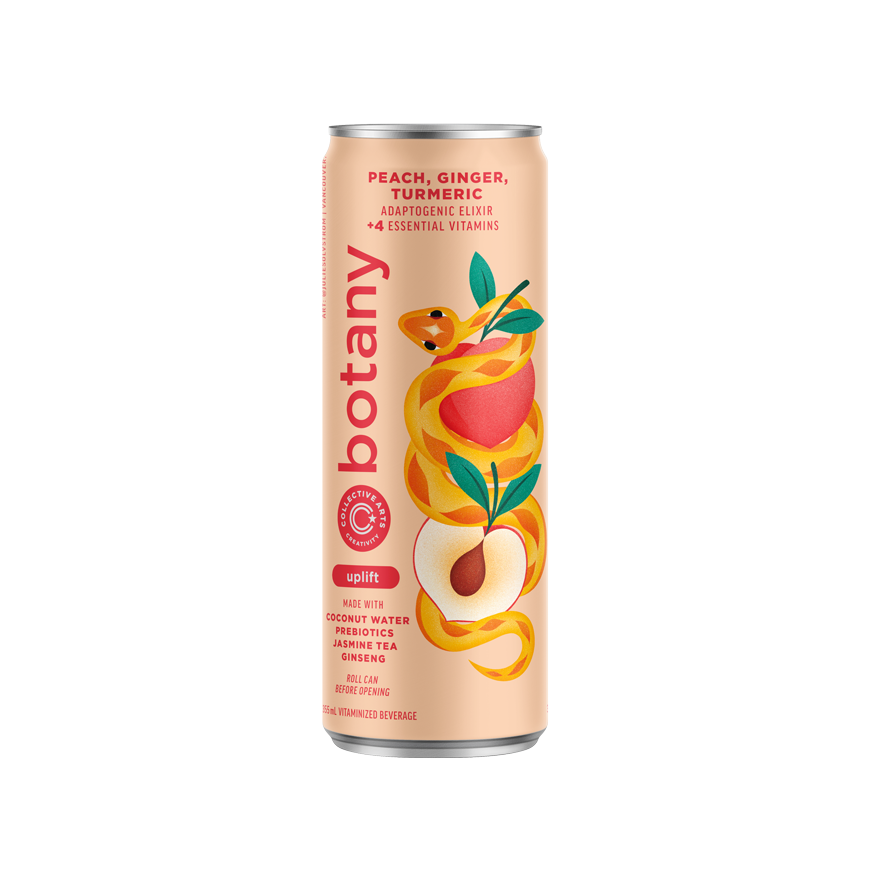 Botany Uplift Adaptogenic Elixir: Peach, Turmeric & Ginger