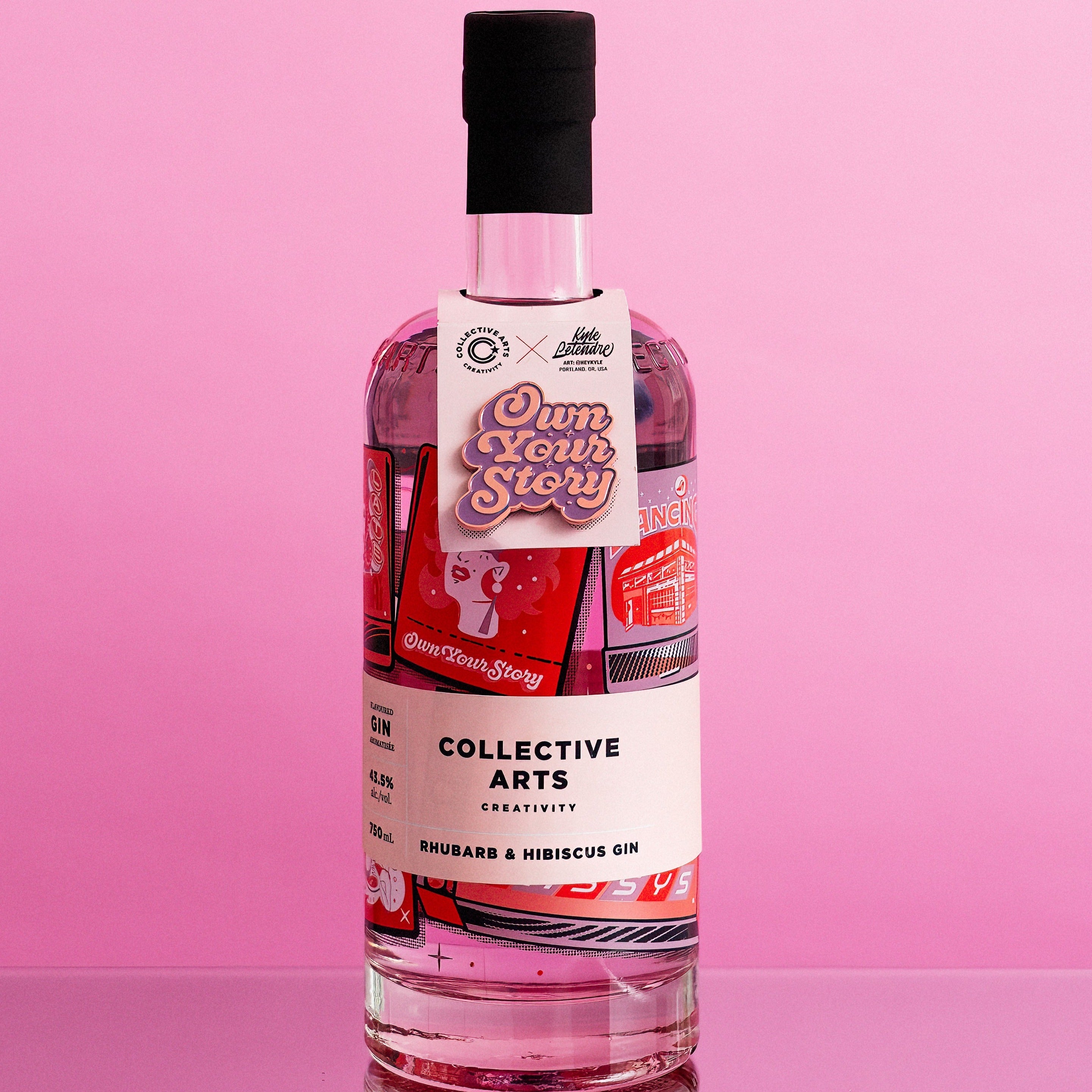 Rhubarb & Hibiscus Gin (6 x 750ml Bottles)